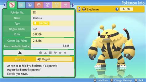 how to evolve electabuzz bdsp.